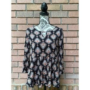 NWT Grace & Lace Aria Peplum Top, Size Large